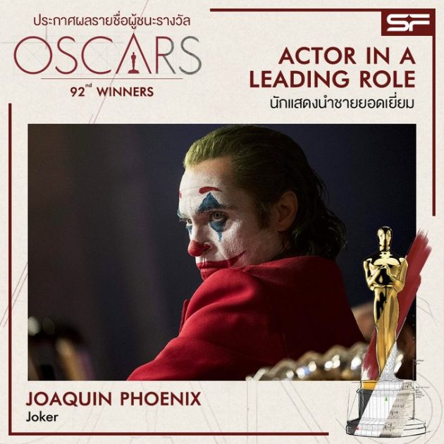 Oscars 2020 Best Actor in a Leading Role