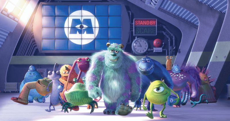 ภาพจากหนังดิสนีย์ (Disney) เรื่อง Monsters, Inc. บริษัทรับจ้างหลอน (ไม่) จำกัด (2001)