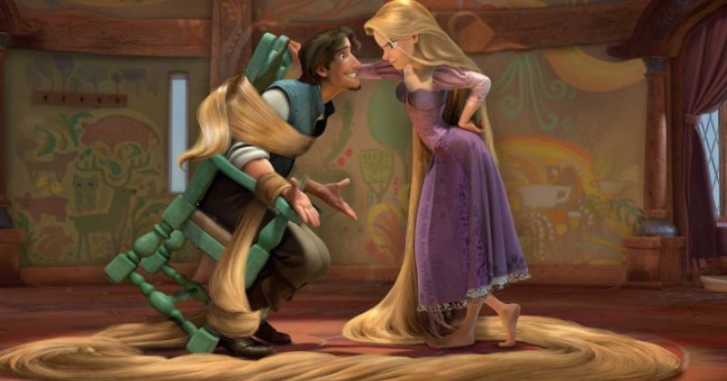 ภาพจากหนังดิสนีย์ (Disney) เรื่อง Tangled ราพันเซล เจ้าหญิงผมยาวกับโจรซ่าจอมแสบ (2010)