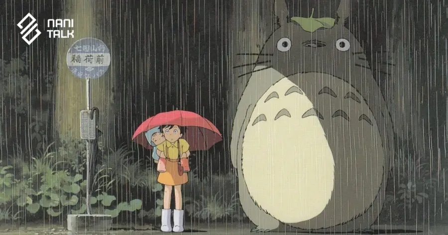 ป้ายรถเมล์ Inarimae บนเส้นทาง Shichidayama Line ตกแต่งด้วยตัวละคร Totoro จาก My Neighbor Totoro โทโทโร่เพื่อนรัก 1988