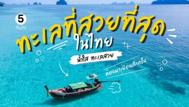 5 อันดับ ทะเลที่สวยที่สุดใน ประเทศไทย ที่เที่ยวห้ามพลาด!