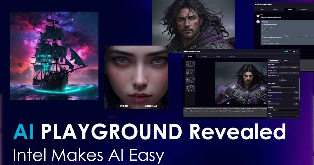 Intel ปล่อย AI Playground แอปสร้างภาพ AI ฟรี บน PC