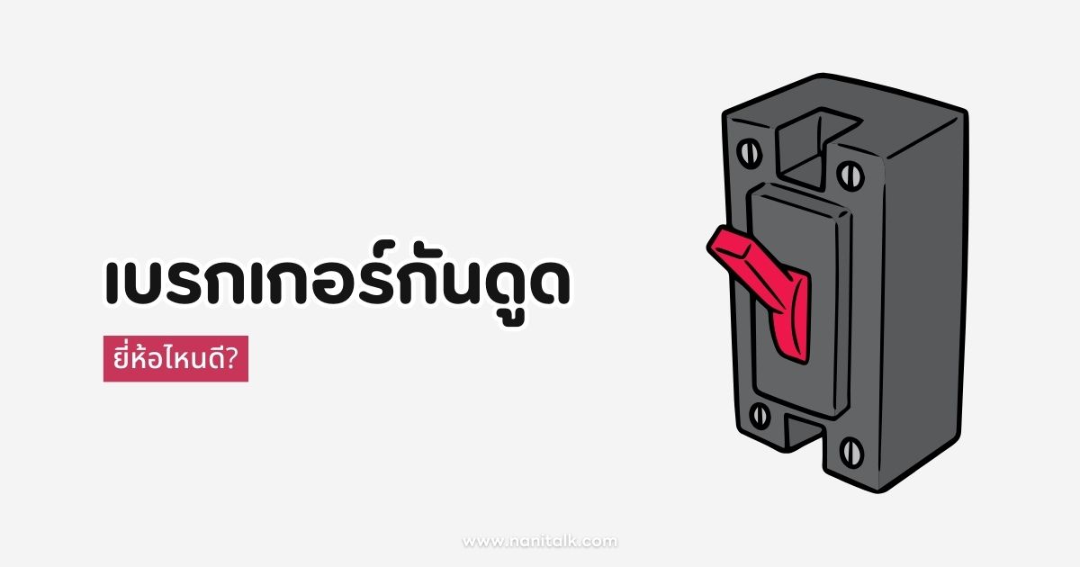 เลือกเบรกเกอร์กันดูด (RCBO) ยี่ห้อไหนดี?