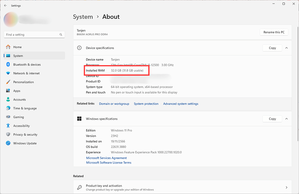 วิธีตรวจสอบปริมาณ RAM บน Windows 11