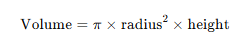 Formula for Calculating Cylinder Volume 1