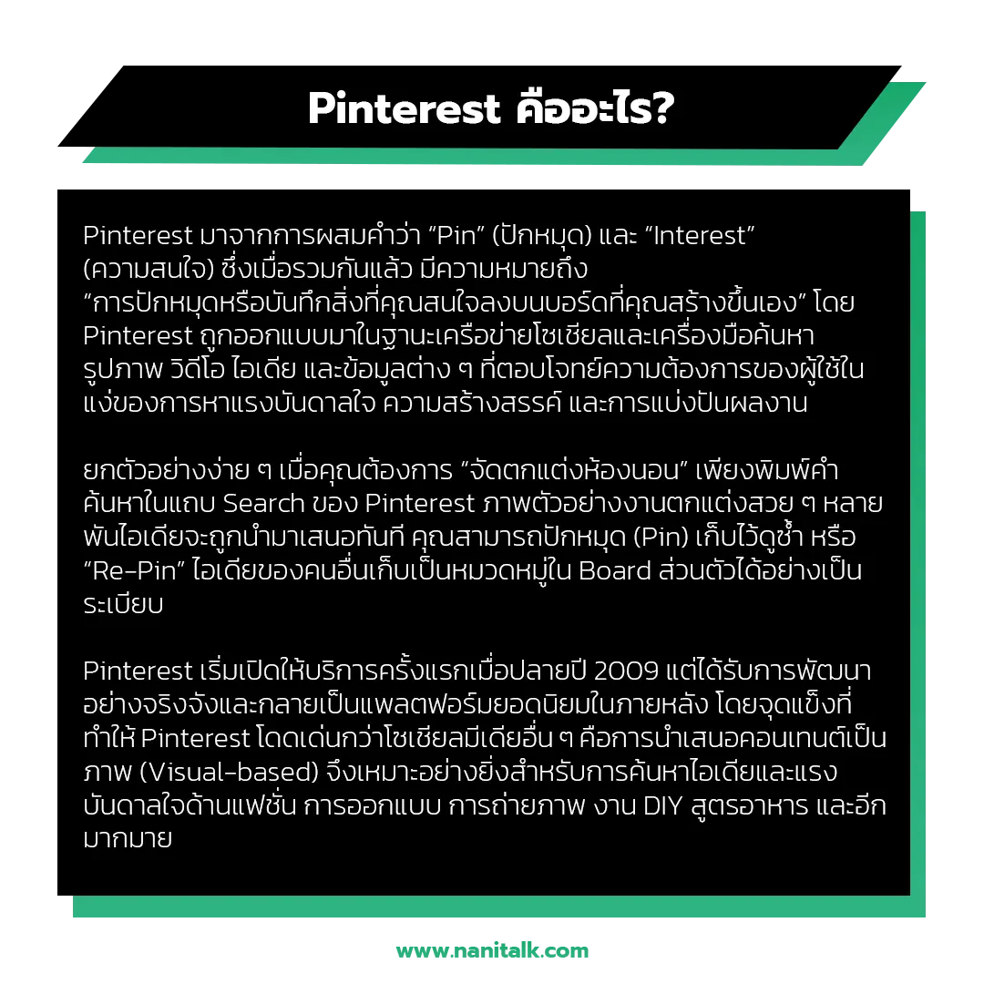 ทำความรู้จัก Pinterest คืออะไร