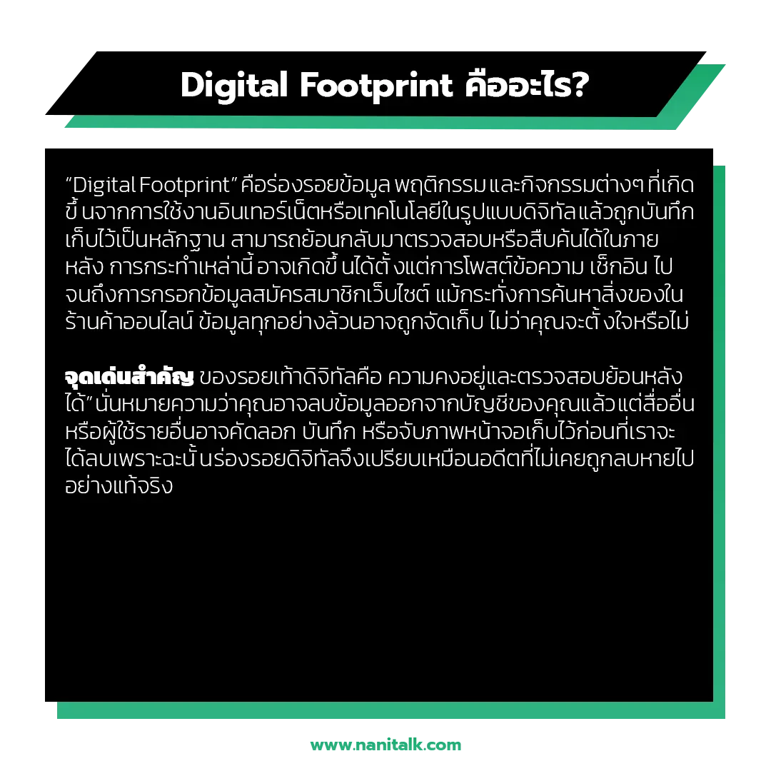 Digital Footprint คืออะไร?