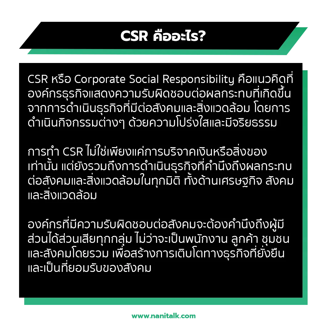 CSR คืออะไร?