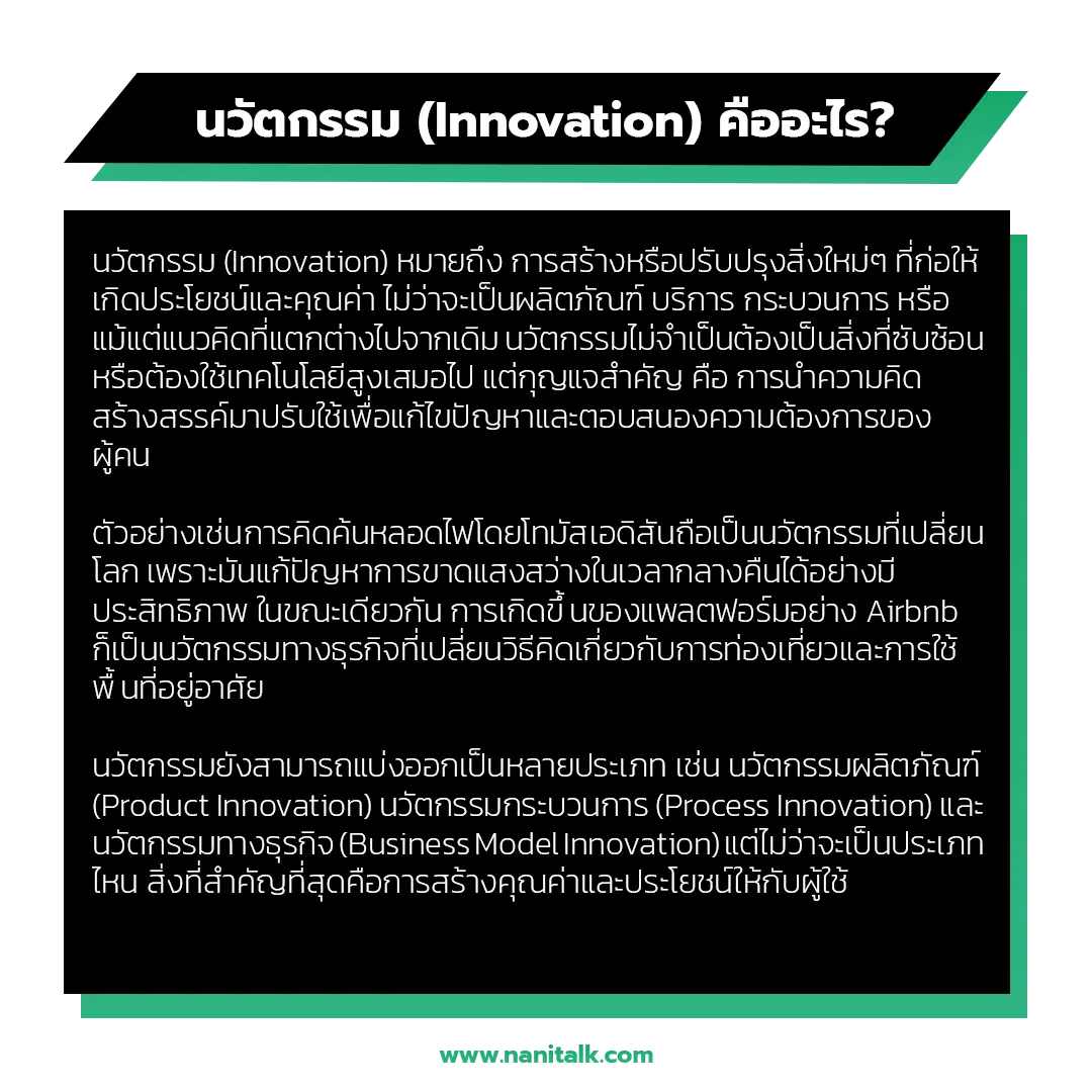 นวัตกรรม (Innovation) คืออะไร?