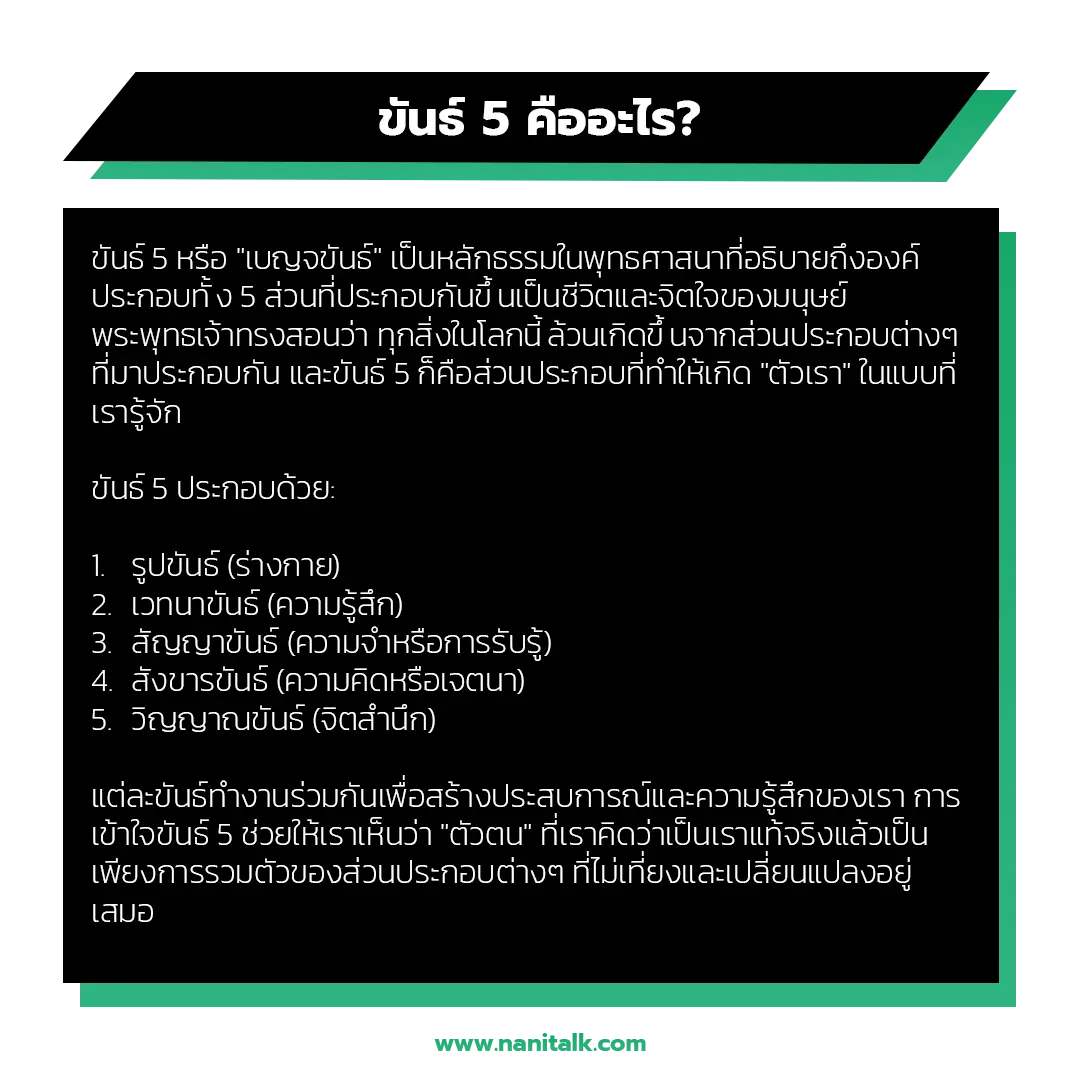 ขันธ์ 5 คืออะไร?