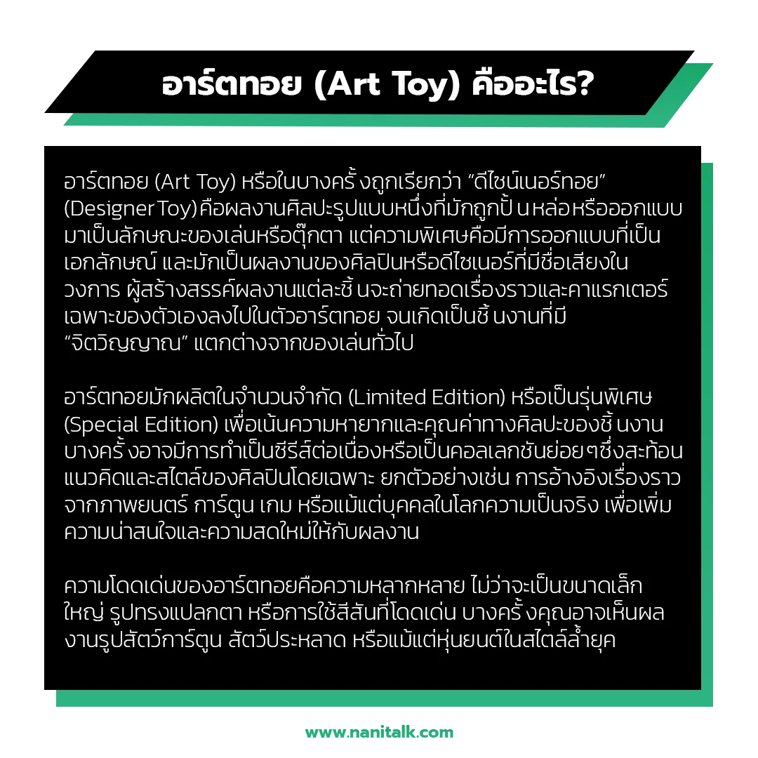 อาร์ตทอย (Art Toy) คืออะไร?