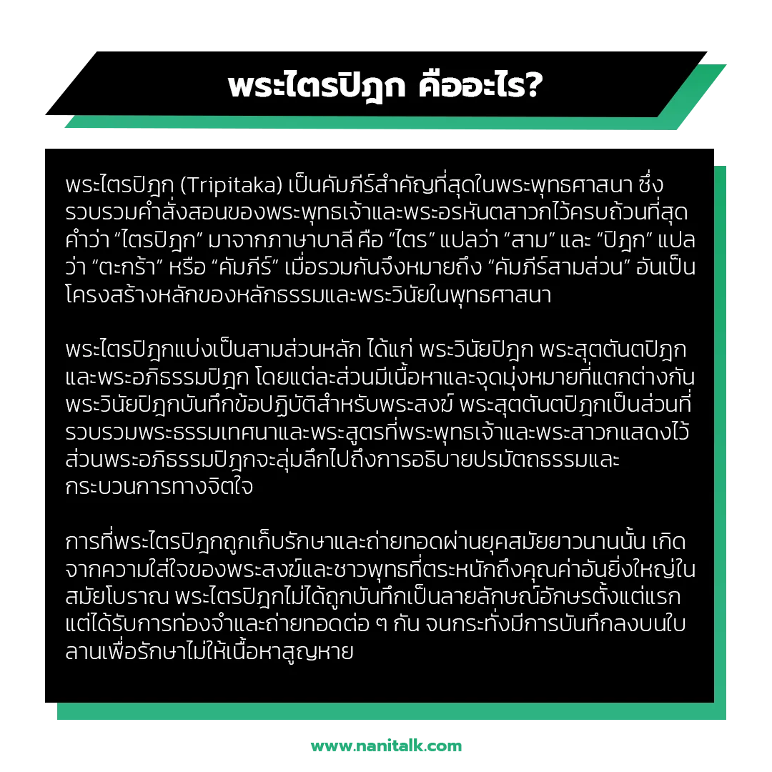 พระไตรปิฎก คืออะไร?